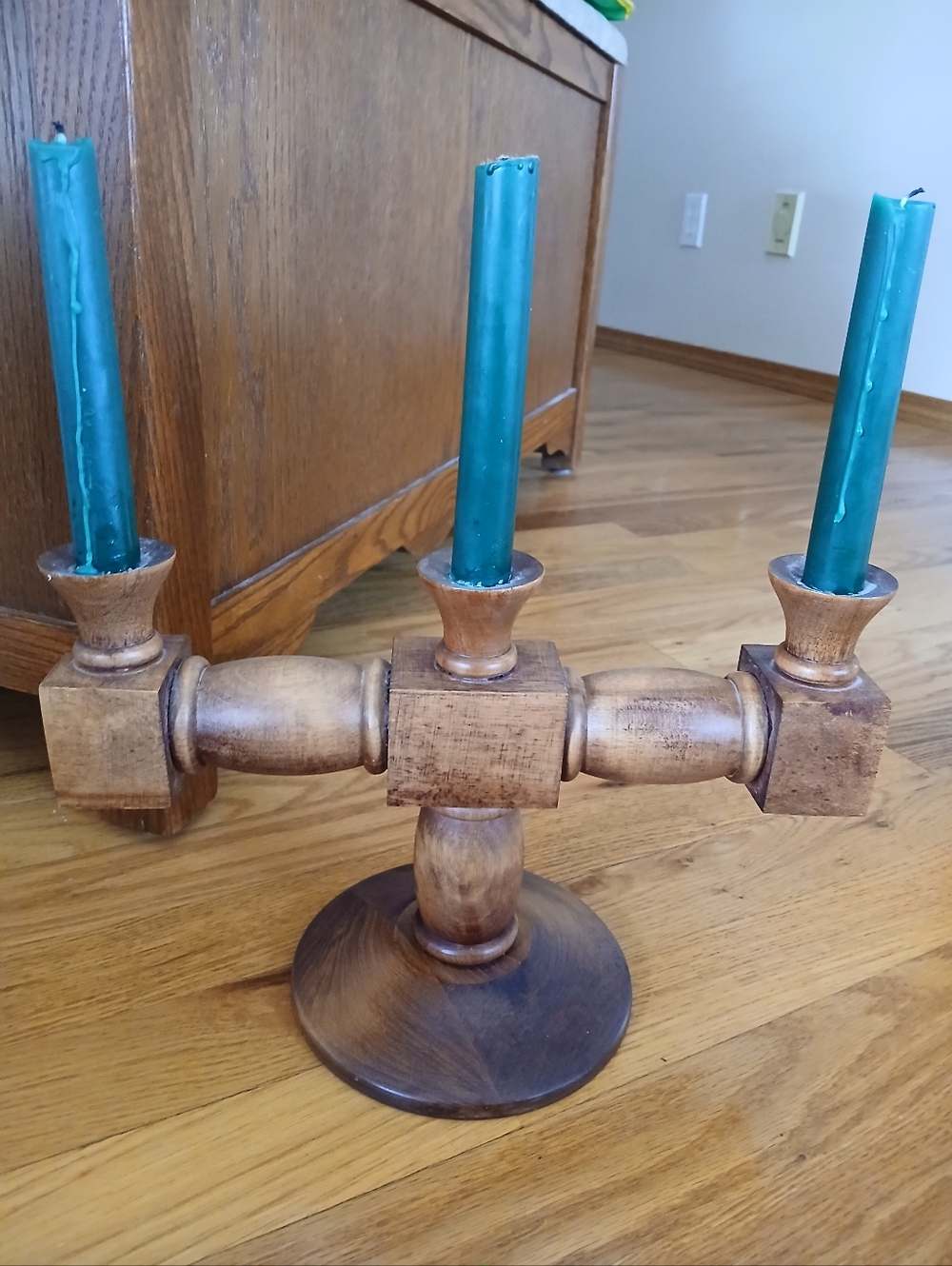 Wooden Candle Holder Made in Canada